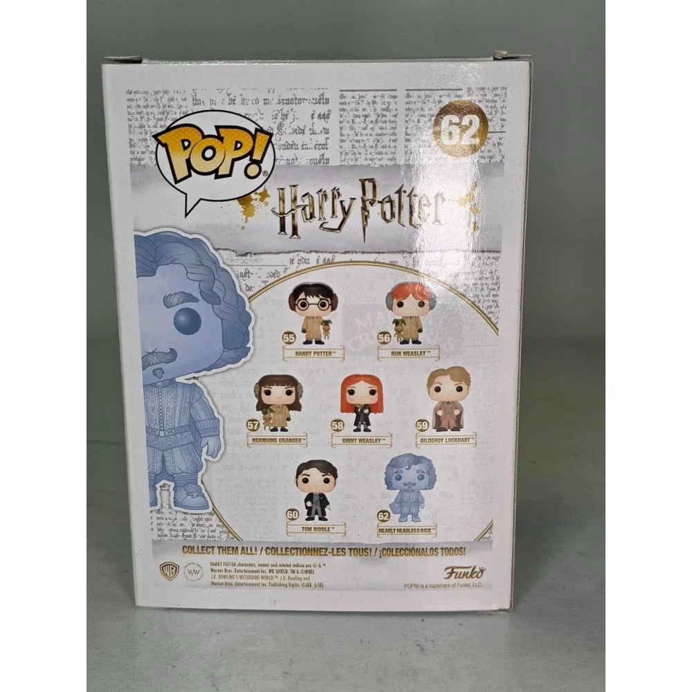 Funko Pop! 62 Nearly Headless Nick Harry Potter‎ Movies Vinyl Figure 2018